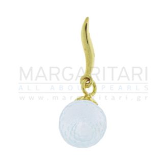 Μενταγιόν-Μ118445-Χρυσό 7mm Round Faset