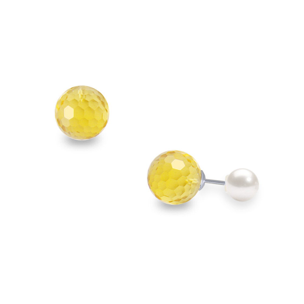 Σκουλαρίκια με Lemon Quartz - W318635LQPB Σκουλαρίκια με Lemon Quartz - W318635LQPB