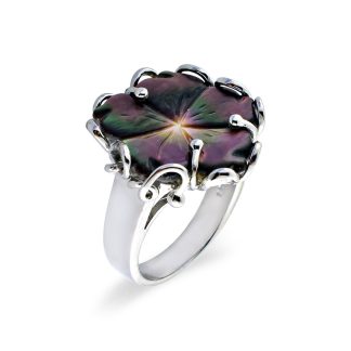 Δαχτυλίδι με Mother Of Pearl σε ασήμι 925 - M123470