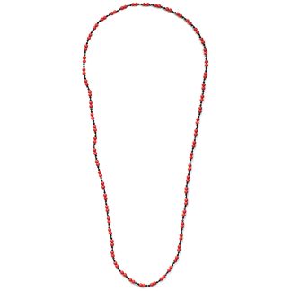 Κολιέ με κοράλλι και spinel - M123472