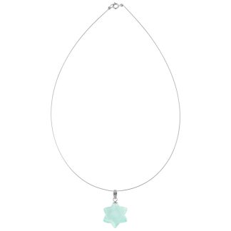 Μενταγιόν με Aqua και ασημένια στοιχεία 925 - M930210AQ